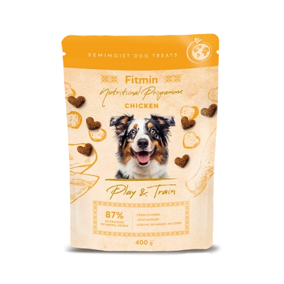 FITMIN Dog Semimoist Play and Train 400g – półmiękkie przysmaki treningowe dla psa