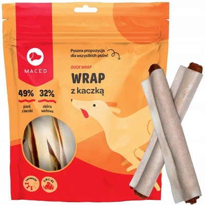 Maced Wrap przysmak dla Psa Gryzak Chips z Kaczką 500g