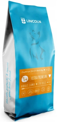 LINCOLN Ultra Premium Lamb with Rice 12kg – Pełnowartościowa karma dla psa