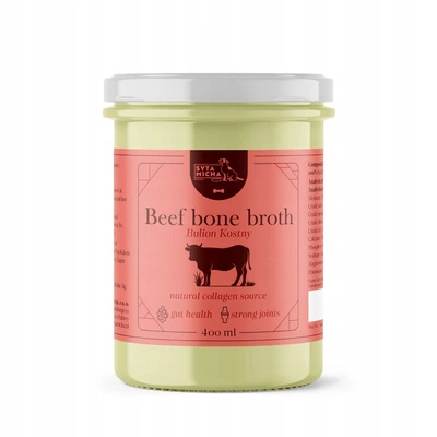 Syta Micha Bulion z kości wołowych dla psa 400 ml