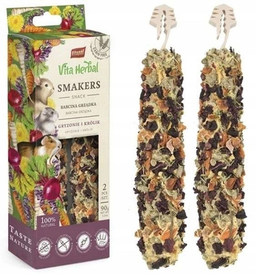 Vitapol Vita Herbal Smakers Babcina Grządka dla królika i gryzoni – 90 g