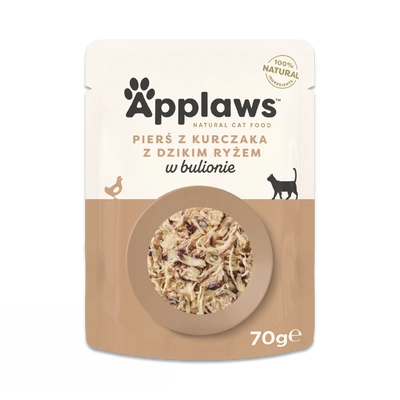 Applaws Cat Mokra Karma dla Kota – Kurczak z Dzikim Ryżem w Bulionie 70 g