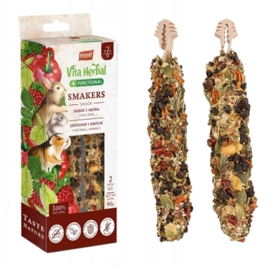 Vita Herbal Functional Smakers dla Gryzoni i Królików – Zdrowa Skóra (2szt/90g)
